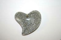 IMPEX TRIMITS JEWELLERY - SILVER GLITTER HEART RT65